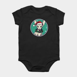 Cornish Rex Cat Xmas, Love Cats Baby Bodysuit